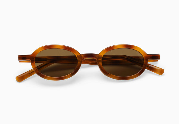 Warm Amber / Dark Brown