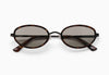 Classic Tortoise Rim / Thin Black Metal Temples / Soft Oliver Green Lenses